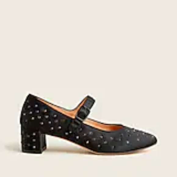 J Crew Crystal embellished Mary Jane pumps NWT - Picture 3 of 3
